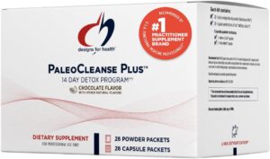Designs for Health Pure PaleoCleanse Plus 14 Day Detox Program - Beef Protein, Amino-D-Tox + Detox Antioxidant Powder Packets for Immune Support, Strawberry Vanilla (28 Drink Mixes + 28 Capsule Packs)