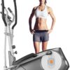 ANCHEER Elliptical Machine, Elliptical Exercise Machine with Hyper-Quiet Magnetic Driving System, Elliptical Trainer with 22 Resistance Levels, Workout Equipment Eliptical Home Gym
