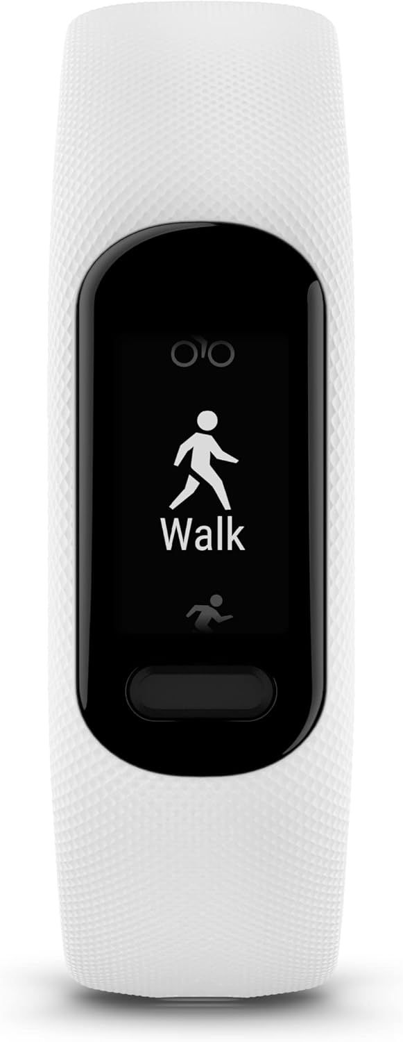 Garmin vívosmart® 5, Fitness Tracker, Long-Lasting Battery, Simple Design, White