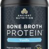 Ancient Nutrition Protein Powder Made from Real Bone Broth, Vanilla, 20g Protein Per Serving, 40 Serving Tub, Gluten Free Hydrolyzed Collagen Peptides Supplement, Great in Protein Shakes