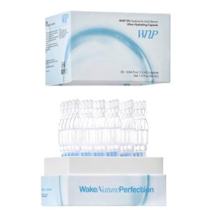 UltraHydrating Serum 3% Hyaluronic Acid Smoother Skin|Pre-makeup SkinCare|Anti-Aging serum for face Single-Use Vials Skincare|Hyaluronic Acid Tubes for Sensitive skin|4D Hyaluronic Acid(1.2 ml)*30