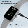 TOZO S2 44mm Smart Watch Alexa Built-in Fitness Tracker with Heart Rate and Blood Oxygen Monitor,Sleep Monitor 5ATM Waterproof HD Touchscreen for Men Women Compatible with iPhone&Android Space Gray
