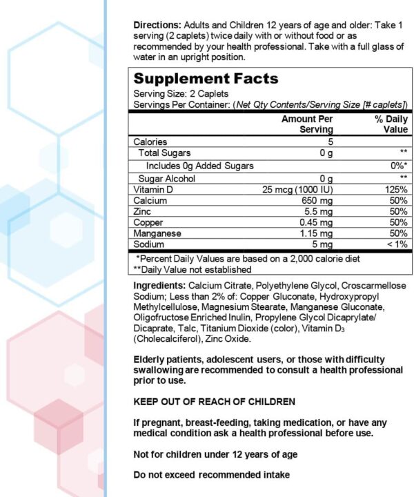 Citracal Maximum Plus, 650 mg Calcium Citrate, easily absorbed and highly soluble with 25 mcg (1000 IU) Vitamin D3, Bone Health Support, Calcium Supplement for Ages 12+, 120 Count
