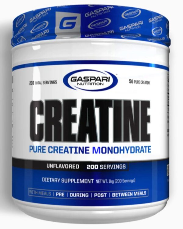 Gaspari Nutrition Pure Creatine Monohydrate, 5g of Pure Creatine, Boost Muscle and Size, Helps Increase Power and Anerobic Endurance (200 Servings, Unflavored)
