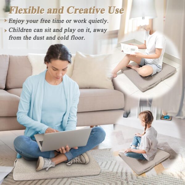 Meditation Floor Cushion for Yoga Adults Square Floor Pillows Seating Large Meditation Cushion Yoga Pillows for Sitting on Floor Meditation Pillow Mat Outdoor Rectangle Floor Sitting Cushion