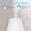 Homeweeks Diffusers, 100ml Colorful Essential Oil Diffuser with Adjustable Mist Mode, Auto Off Aroma for Bedroom/Office/Trip (100 ML 1 Pack)