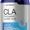 Horbäach CLA Supplement | 300 Softgel Pills | Maximum Potency | Conjugated Lineolic Acid from Safflower Oil | Non-GMO, Gluten Free