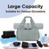 sportsnew Yoga Gym Bags for Women with Shoes Compartment & Wet Dry Storage Pockets & Adjustable Yoga Mat Holder, Patent Pending