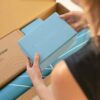 Hydrow Yoga Blocks - Supportive & Lightweight EVA Foam for Yoga, Pilates, Meditation, 9 x 6 x 4 inches, Blue