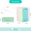 50 Count Individually Wrapped Dental Floss Picks-Oral Care Flossers for Adults- Floss Singles Bag- Travel Hotel Restaurant Office Car Dental Floss