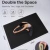 YOTTOY Large Yoga Mat (75 * 52 * 1/2inch),Extra Wide TPE Exercise Mat,Non-Slip Workout Mat for Pilates, Fitness, Barefoot, Home Gym Studio with Strap and Towel