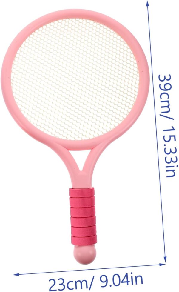 2pcs Pink Cartoon Tennis Racket for Outdoor Fitness Equipment for Fun Racquet for Playing and Engaging Activities Lightweight and Colorful Design
