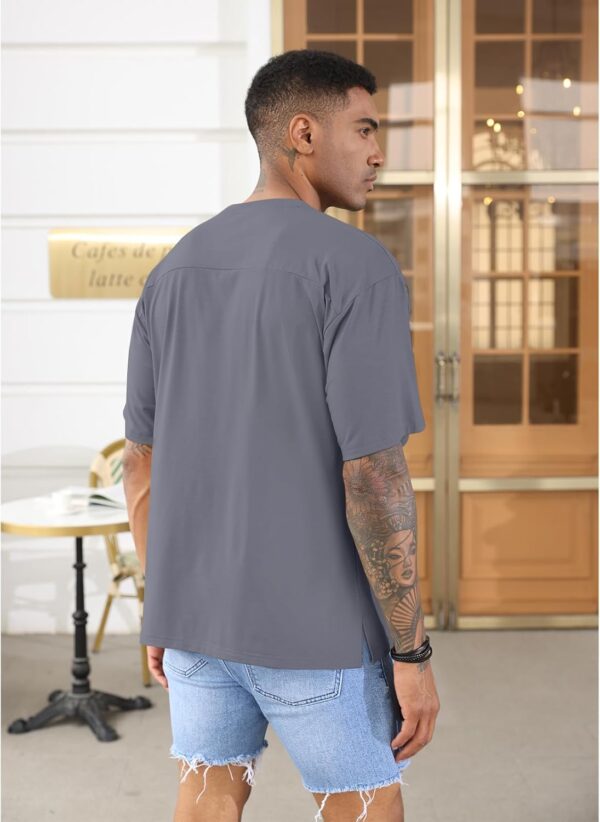 Men's Loose Fit Athletic T-Shirts Lightweight Quick Dry Short Tshirts Crew Neck Outdoor Workout Tops