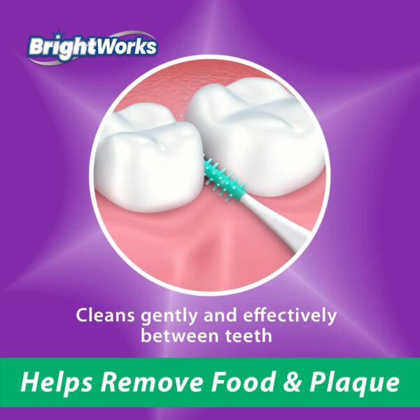 Mint Dental Picks, with Extra Soft Rubber Bristles and Flexible Tip, Clean Gently and Effectively Between Teeth, Travel Case Included, 3 Packs (64 Per Pack) [192 Total Picks]