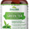 Zazzee Extra Strength Green Tea 20:1 Extract, 6000 mg Strength, 50% EGCG, 98% Polyphenols and 80% Catcehins, 150 Vegan Capsules, 5 Month Supply, Standardized and Concentrated 20X Potency, Non-GMO