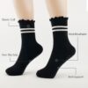 Pilates Socks with Grips for Women, 3 Pairs Grips Socks Pilates Non-slip Yoga Socks for Ballet, Dance, Workout