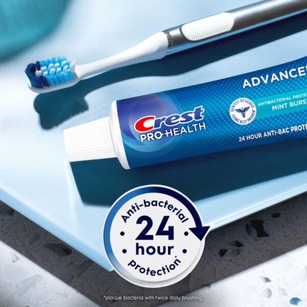 Crest Pro-Health Advanced Antibacterial Protection Toothpaste, Crest Toothpaste, Crest Pro Health Toothpaste - Pack of 4, 5 Oz Tubes