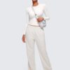 CRZ YOGA Long Sleeve Shirts for Women Soft Crew Neck Fall Basic Tight Tops Fitted Casual Going Out T-Shirts