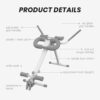WONDER CORE Pro Max Workout Equipment Home Gym, 4-in-1 Exercise Equipment: Rowing Machine, Leg Press Machine, Ab Glider Machine, Roman Chair, Fitness Equipment for Abdominal & Core Strength Training