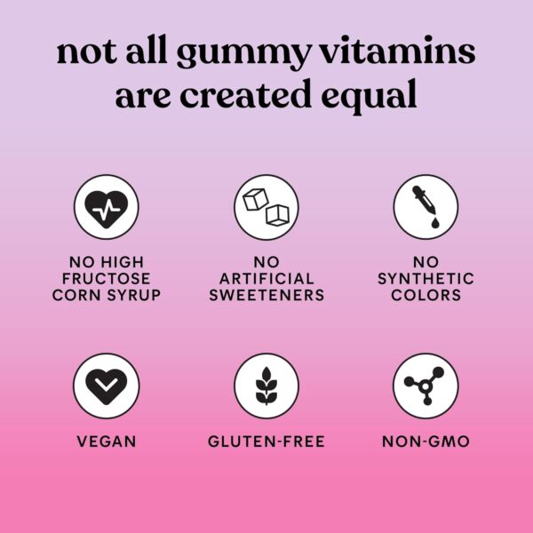 Lemme Debloat - Digestive & Gut Health Gummies with 2 Clinically Studied Probiotics & Prebiotic, 3 Billion CFUs - Vegan, Gluten Free, Non GMO, BlackBerry Flavor (60 Count)