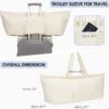 sportsnew Large Yoga Mat Bag with Shoes Compartment and Wet Pocket Ladies Pilates Gym Tote Bag with Yoga Mat Holder Strap for Women Men Workout Carrier Stuff Accessories