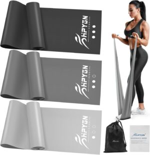 Resistance Bands, Exercise Bands, Physical Therapy Bands for Strength Training, Yoga, Pilates, Stretching, Stretch Elastic Band with Different Strengths, Workout Bands for Home Gym