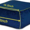 Square Floor Cushion Features Luxury Royal Blue Velvet Cover and Insert Bean Foam Filling, Versatile Use as Pouf Footstool and Ottoman Pillow in Home, Yoga Meditation Seat, and Bedroom Décor
