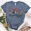 Love in Faith | Loved Beyond Measure | Christian T-Shirts for Women | Faith-Based Apparel | Christian Gifts