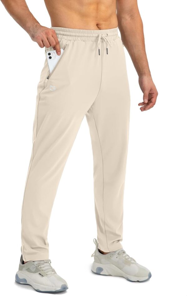 G Gradual Men's Sweatpants with Zipper Pockets Tapered Joggers for Men Athletic Pants for Workout, Jogging, Running