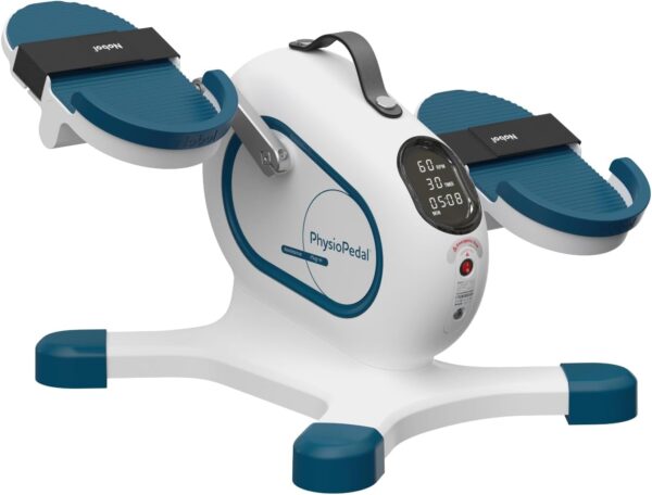 PhysioPedal® Arm & Leg Pedal Exerciser, Dual Mode, 8 Motorized Speeds, 5 Adjustable Resistance Levels, LCD Display, Magnetic Remote, to Enhance Mobility, Recovery, Joint Health