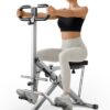 UMAY Squat Machine for Home, Foldable Exercise Equipment, Squat Rowing Machine with 5-Level Adjustable Seat