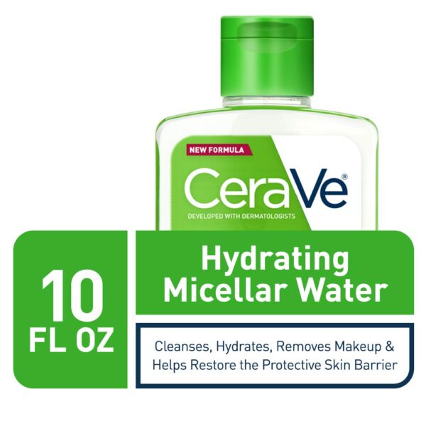 61O1lich0qL._SL1000_.jpg CeraVe Micellar Water, New & Improved Formula, Hydrating Facial Cleanser & Eye Makeup Remover, Fragrance Free & Non-Irritating, 10 Fl. Oz