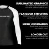 Custom Your Own Print Front & Back BJJ Foundation Rash Guard - Ranked No Gi Jiu Jitsu Rashguard