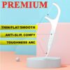 14 Packs Travel Dental Floss Pick Case, Holder, Come with 140pcs Premium QUALIALL Toothpick Flossers for Adults Teeth Cleaning, Sealed Portable Refillable, Green, Pink.