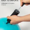 Trideer Pilates Ball 9 Inch with Pump,Core Ball, Mini Pilates Ball for Physical Therapy,Small Exercise Ball Between Knees,Small Workout Ball for Barre,Yoga,Stability,Workout,Office&Home Gym