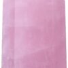 Runyangshi Large Rose Quartz Natural Healing Crystal Wand 4.72"-5" Crystals Tower 6 Faceted Single Point Crystal Prism Wand Natural Stones for Meditation Reiki Chakra Therapy Home Decor Gift