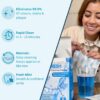 Retainer Cleaner Tablets Invisalign Cleaner, Mouth Guard Cleaner, Night Guard Cleaner, Denture Cleaning, Tablets for Ultrasonic Cleaner. 36 Tablets - 1 Month Supply by Retainer Fresh