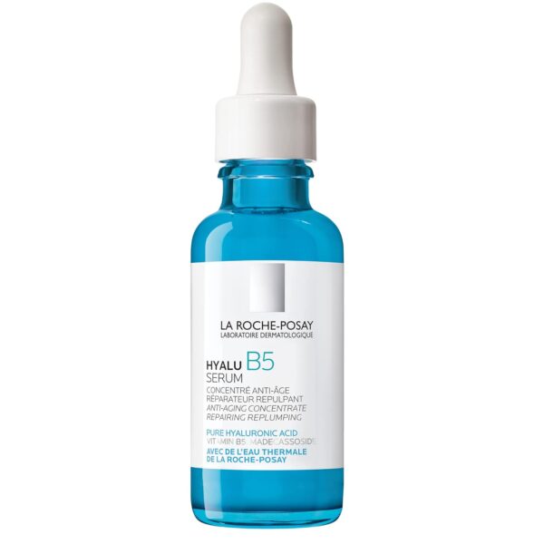 La Roche-Posay Hyalu B5 Pure Hyaluronic Acid Serum for Face, Vitamin B5 + Hyaluronic Acid + Madecassoside, Hydrating Serum Visibly Plumps Skin, Sensitive Skin Safe, Anti Aging, Oil-Free