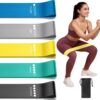 Resistance Loop Exercise Bands for Working Out, Fitness Elastic Bands, Workout Bands for Home Gym, Stretching, Yoga, Pilates, Physical Therapy (5pcs Set)