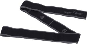 Exercise Strap, Yoga Stretch Assist Strap with 8 Numbered Loops, Band for Yoga Pilates Dance and Gymnastics Workout, Kids Dancing Assistance(Grey)