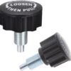 2 Pack Exercise Bike Pull Pin Spring Knob Replacement Universal M16 Pop Screw Height Adjust Locking Grip for Statioanry Cycling Bicyle Fitness Equipment Machines Weight Bench Bikes
