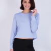 Real Essentials 5 Pack: Women's Dry Fit Crop Top - Long Sleeve Crew Neck Stretch Athletic Tee (Available in Plus Size)