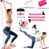 61PA-q2s-VL._AC_SL1500_.jpg LALAHIGH Portable Home Gym System for Men and Women:Push Up Board, Pilates Bar & 20 Fitness Accessories with Resistance Bands and Ab Roller Wheel-Professional Strength Training Exercise