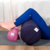 Sol Living Yoga Bolster Pillow for Restorative Yoga Meditation Bolster 100% Cotton Cylindrical Meditation Cushion Firm Yoga Cushion Bolster Washable Cover Body Pillow for Balance Support Asana Poses
