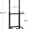 SogesHome Power Tower Pull Up Bar and Dip Station Adjustable Height Dip Stand Multi-Functional Strength Training Fitness Workout Station