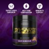 EHP Labs OxyShred Hardcore Super Dosed Pre Workout Powder - Preworkout Powder with L Glutamine & Acetyl L Carnitine, Energy Boost Drink - 275mg of Caffeine - Grape Bubblegum, 40 Servings