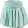 Blaosn Flowy Athletic Shorts for Women Workout Running Gym Yoga High Waist Skort Sweat Skirt Cute Clothes Summer Outfits