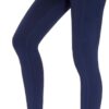 THE GYM PEOPLE Thick High Waist Yoga Pants with Pockets, Tummy Control Workout Running Yoga Leggings for Women