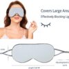 Sleeping Mask 2 Pack, Warm, Cool Double-Sided Use of Sleep Mask, Super Soft Blindfold with Adjustable Strap, Block Out Light, Comfort Sleep Eye Mask for Travel Meditation Nap
