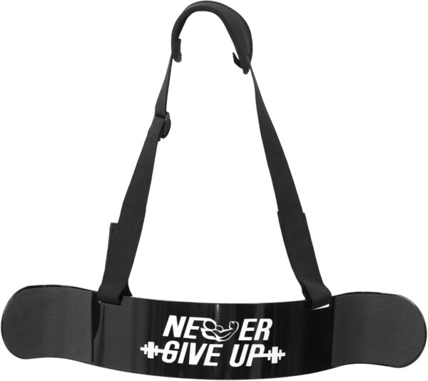 Training Board Chest Workout Equipment Men Upper Body Exercise Machine Bicep Tricep Curl Machine Tricep Rope Muscle Tablas Stimulator Outdoor Fitness Gear para Black Aluminum Alloy